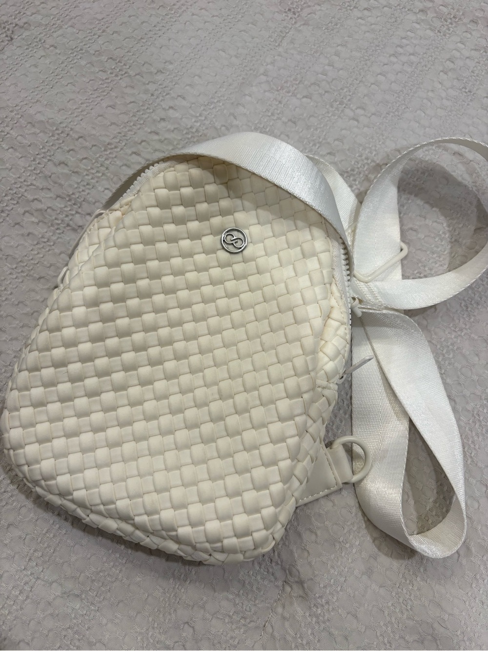 CALIA by Carrie Underwood Cream Woven Crossbody Bag
